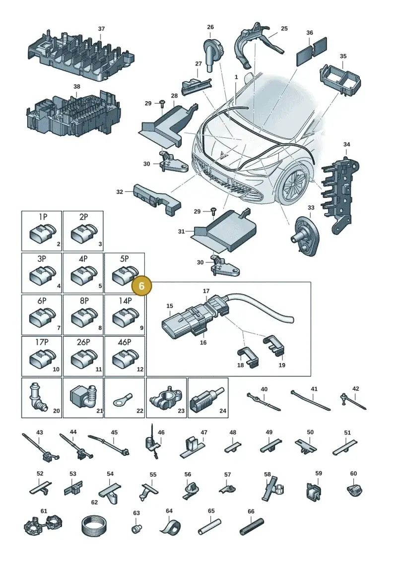 8K0973705A — SEAT EBoost CUPRA (2021-) diagram 10s971080, position 6