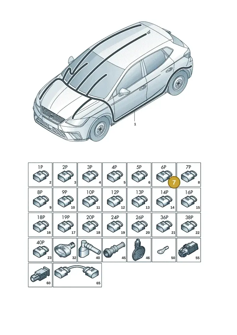 8K0973706 — SEAT Arona FR (2017-) diagram 835971082, position 7