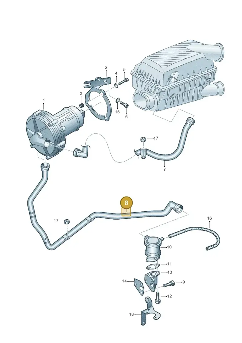 8L0133817 — SEAT TOLEDO/LEON/LEON-4 (2001-2006) diagram 194131070, position 8