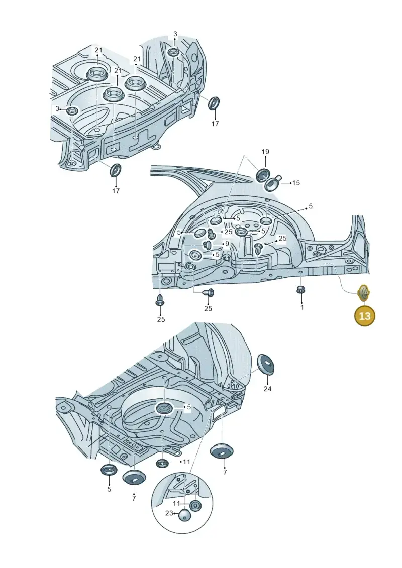8L0805271 — SEAT Exeo ST Reference (2008-2011) diagram 249803370, position 13
