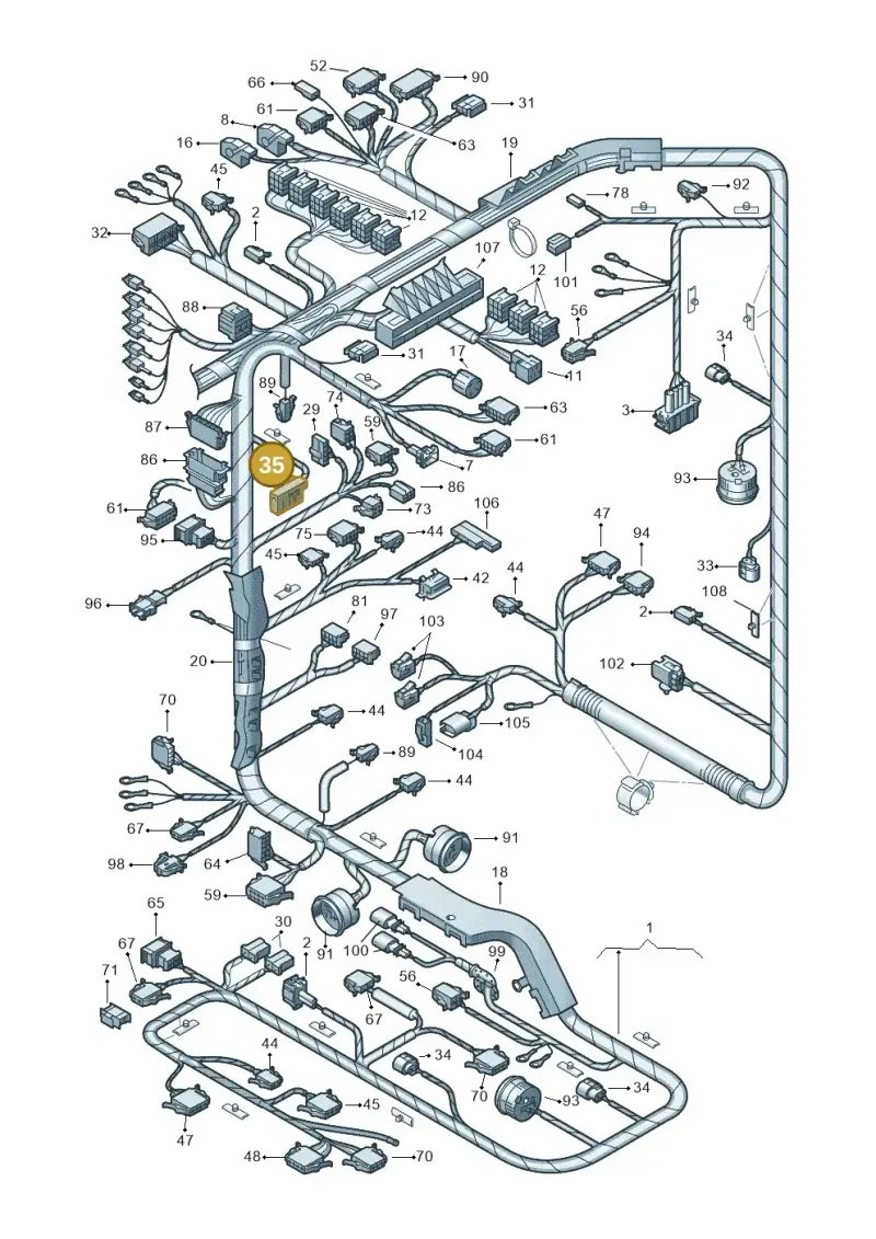 8L0972977D — SEAT Alhambra (2006-2010) diagram 162971810, position 35
