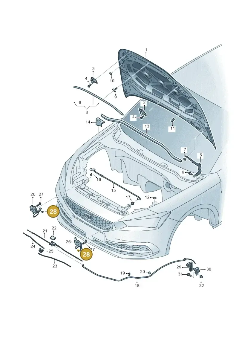 8P0971848L — SEAT Leon style (2019-) diagram 5fn823000, position 28