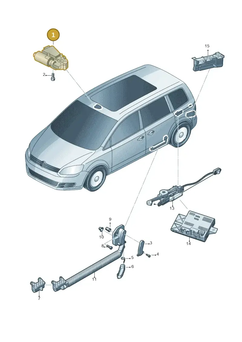 8R0959591A — SEAT Alhambra Stylance (2010-2013) diagram 689959000, position 1