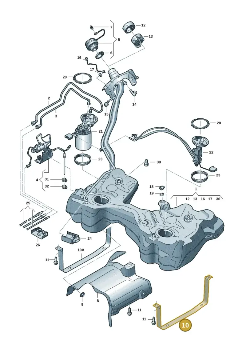 8S0201653 — SEAT Leon style (2019-) diagram 5h0201070, position 10