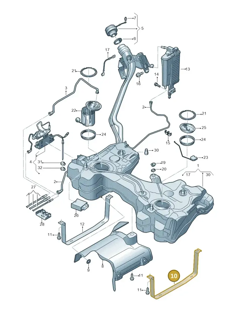 8S0201653 — SEAT Formentor TSI CUPRA (2020-) diagram 813201049, position 10