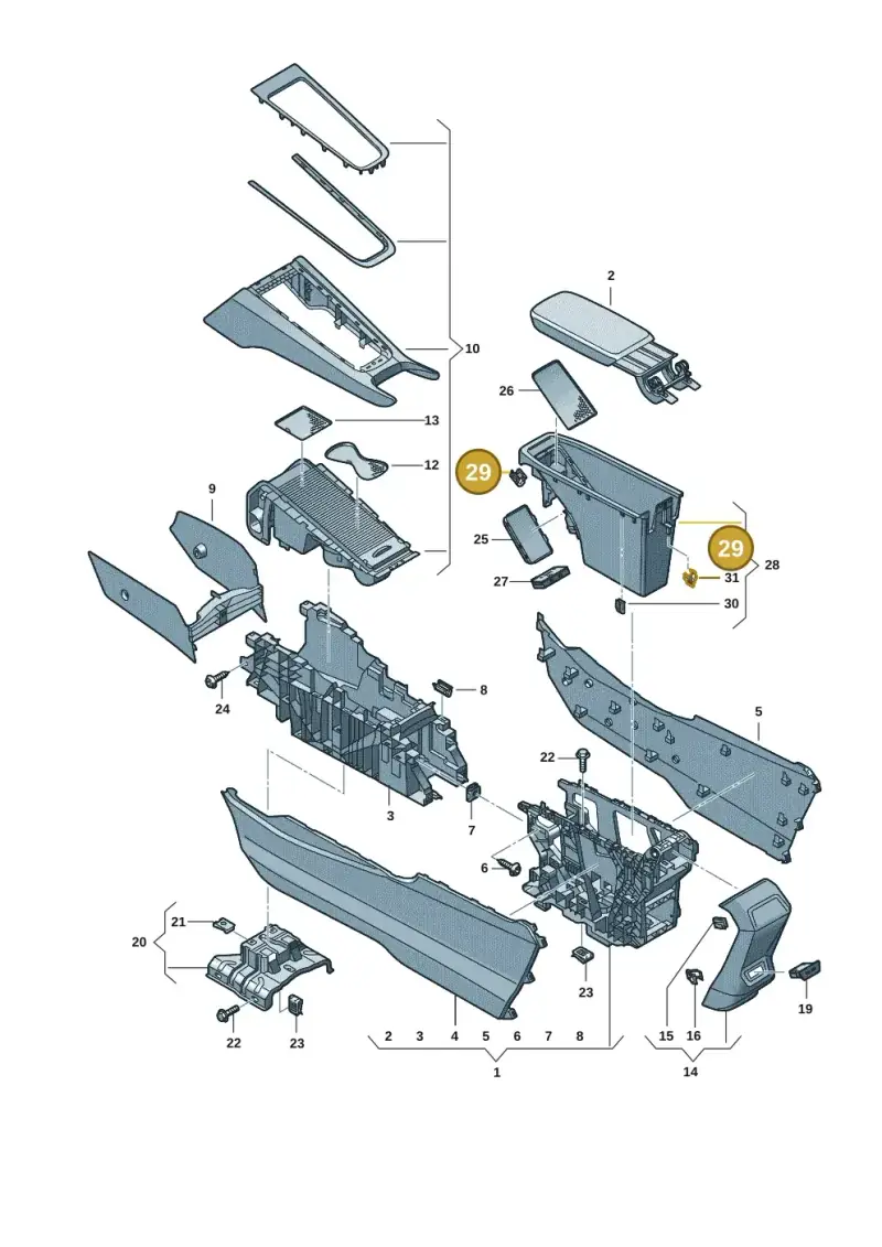 8S0853107 — SEAT EBoost CUPRA (2021-) diagram 10s863060, position 29
