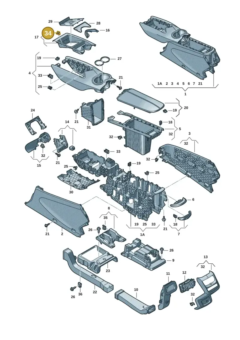 8S0853107 — SEAT Tavascan Cupra (2023-) diagram 20h863060, position 34