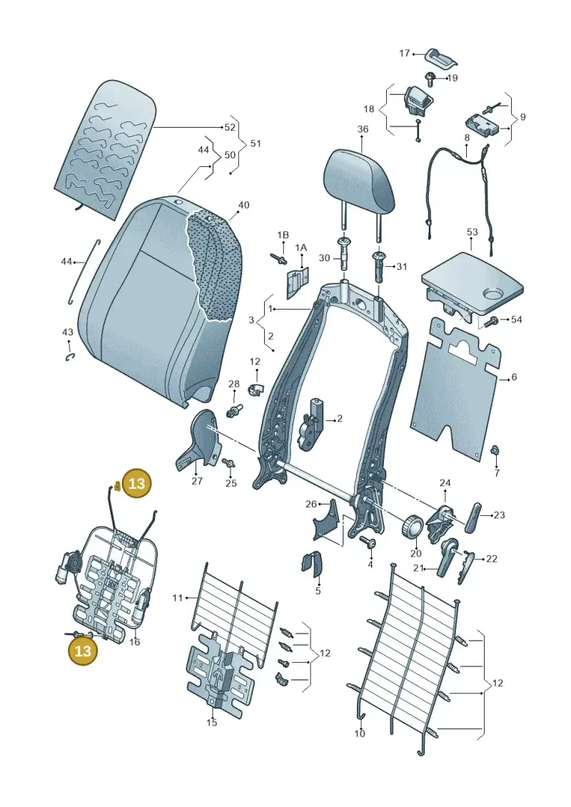 8T0898955 — SEAT Leon ST Stylance (2016-2020) diagram 830881050, position 13