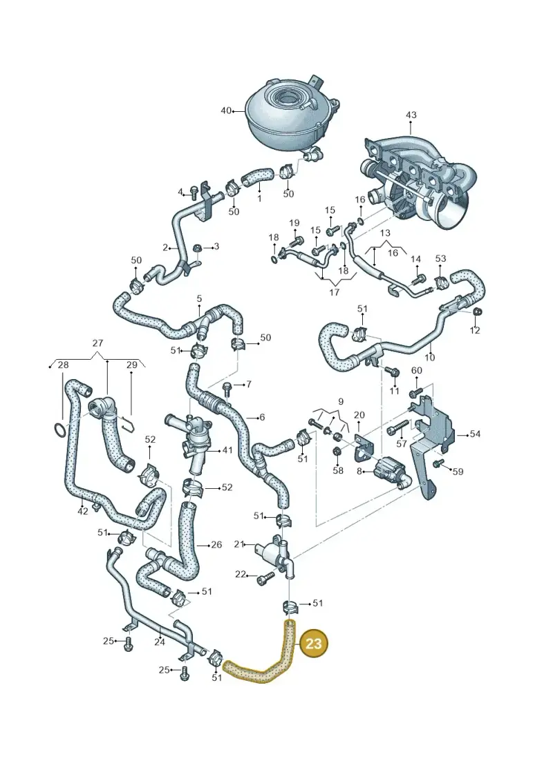 8V0121051 — SEAT Formentor TSI CUPRA (2020-) diagram 898121310, position 23