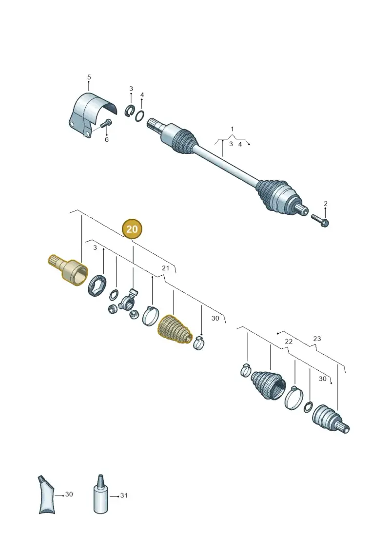 8V0498104 — SEAT Leon style (2019-) diagram 884407600, position 20