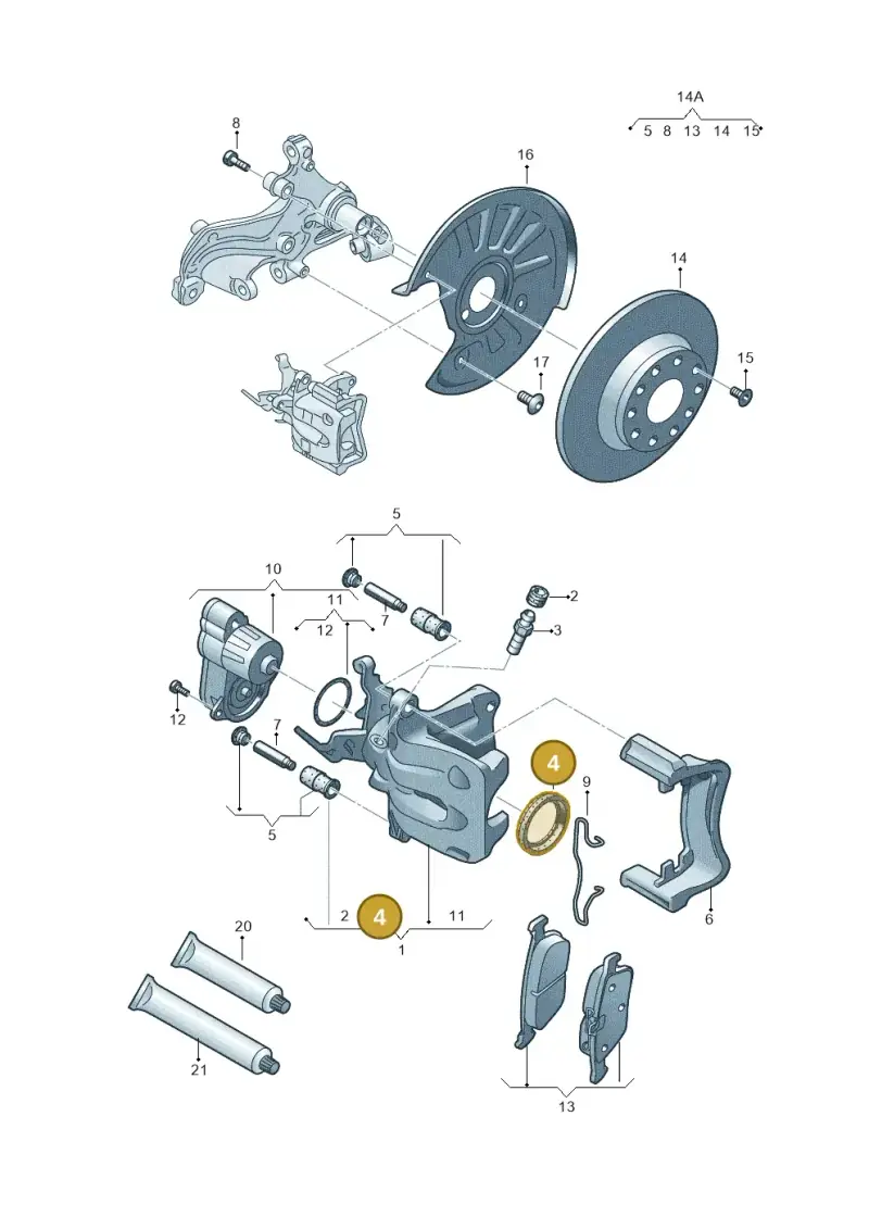 8V0698671 — SEAT Ateca Style (2016-) diagram 745615610, position 4