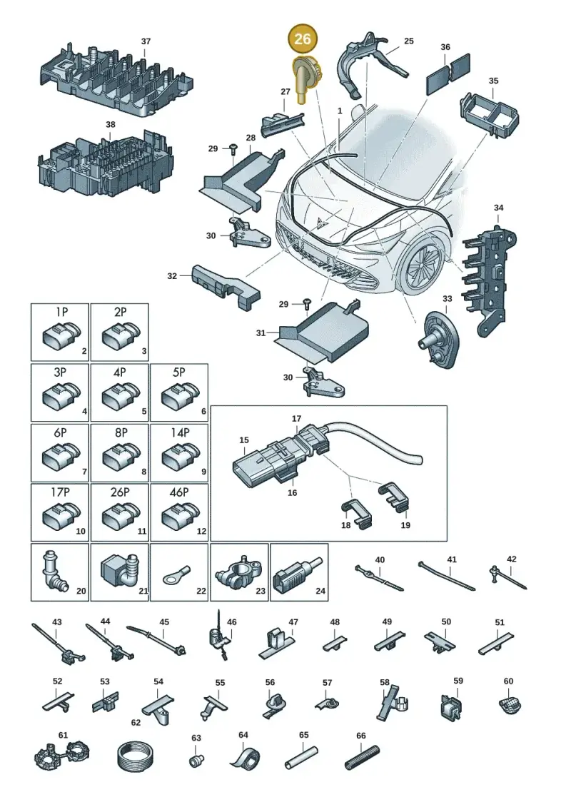 8V0971872 — SEAT EBoost CUPRA (2021-) diagram 10s971080, position 26