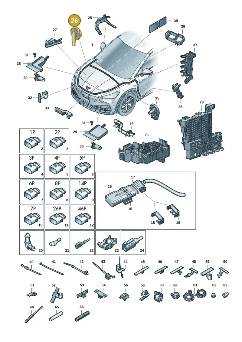 8V0971872 — SEAT Tavascan Cupra (2023-) diagram 20h971080, position 26