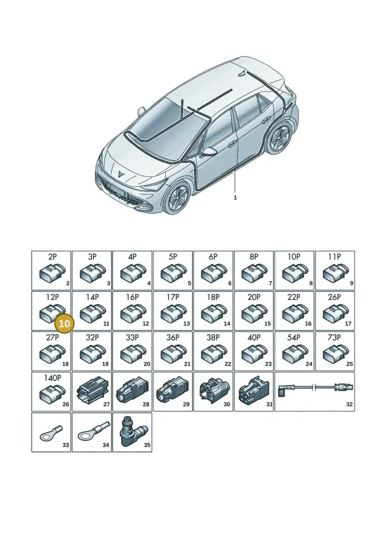 8X0035447 — SEAT EBoost CUPRA (2021-) diagram 10s971081, position 10
