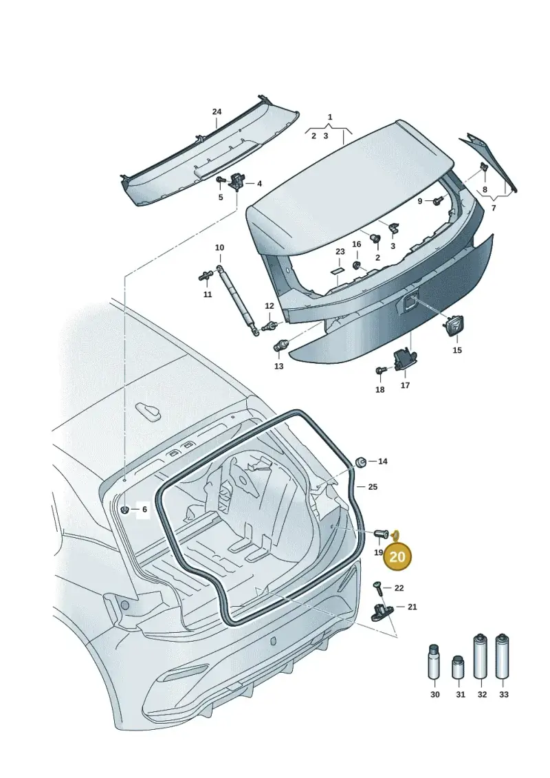 8X0827654 — SEAT EBoost CUPRA (2021-) diagram 10s827000, position 20