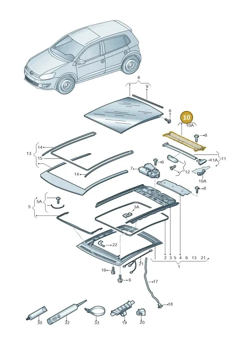 8X0877306AAK1 — SEAT Mii reference (2011-2019) diagram 672877000, position 10