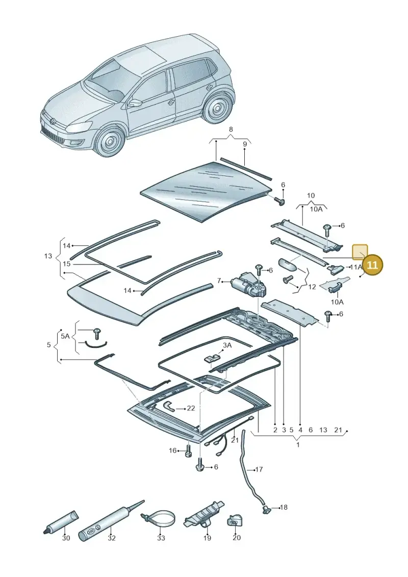 8X0877355 — SEAT Mii reference (2011-2019) diagram 672877000, position 11