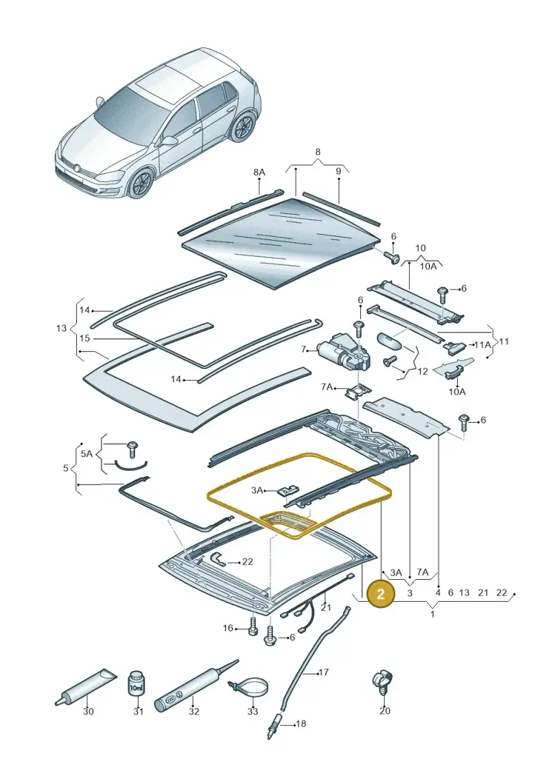 8X0877439 — SEAT Leon ST Stylance (2016-2020) diagram 746877000, position 2