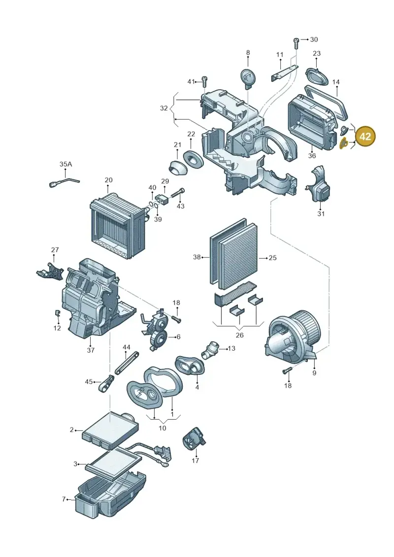 8Z1819133 — SEAT Toledo Reference (2015-2019) diagram 672820110, position 42