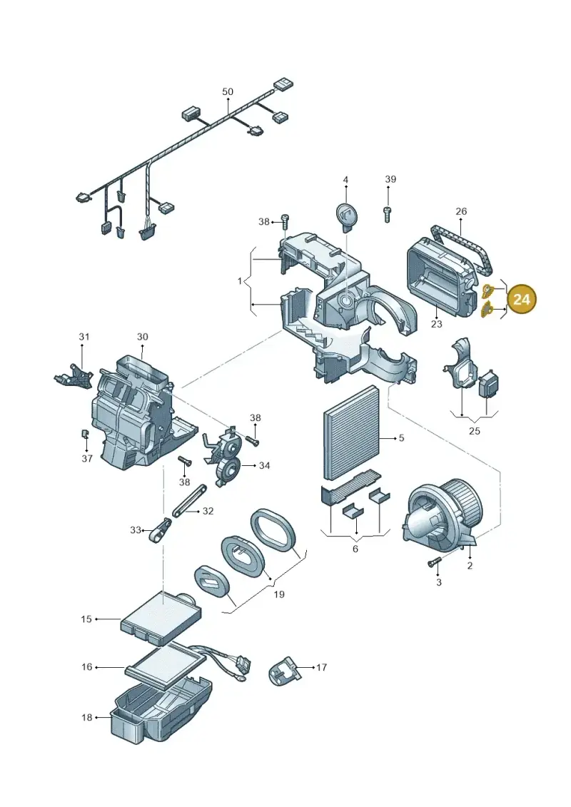 8Z1819133 — SEAT Ibiza Stylance (2015-) diagram 773819100, position 24
