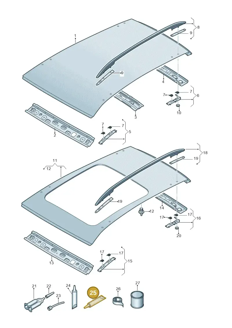 AKD476KD505 — SEAT Formentor TSI CUPRA (2020-) diagram 5ff817000, position 25