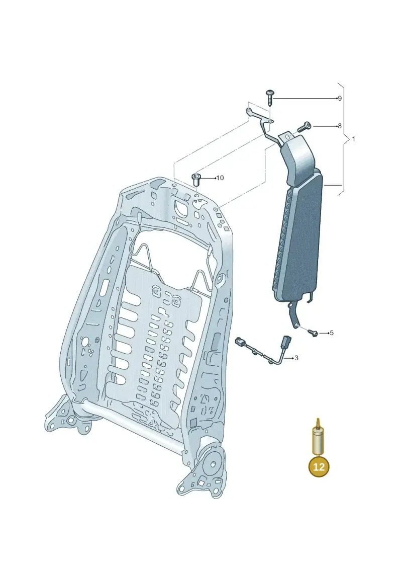 D154000A1 — SEAT Tavascan Cupra (2023-) diagram 10a880025, position 12