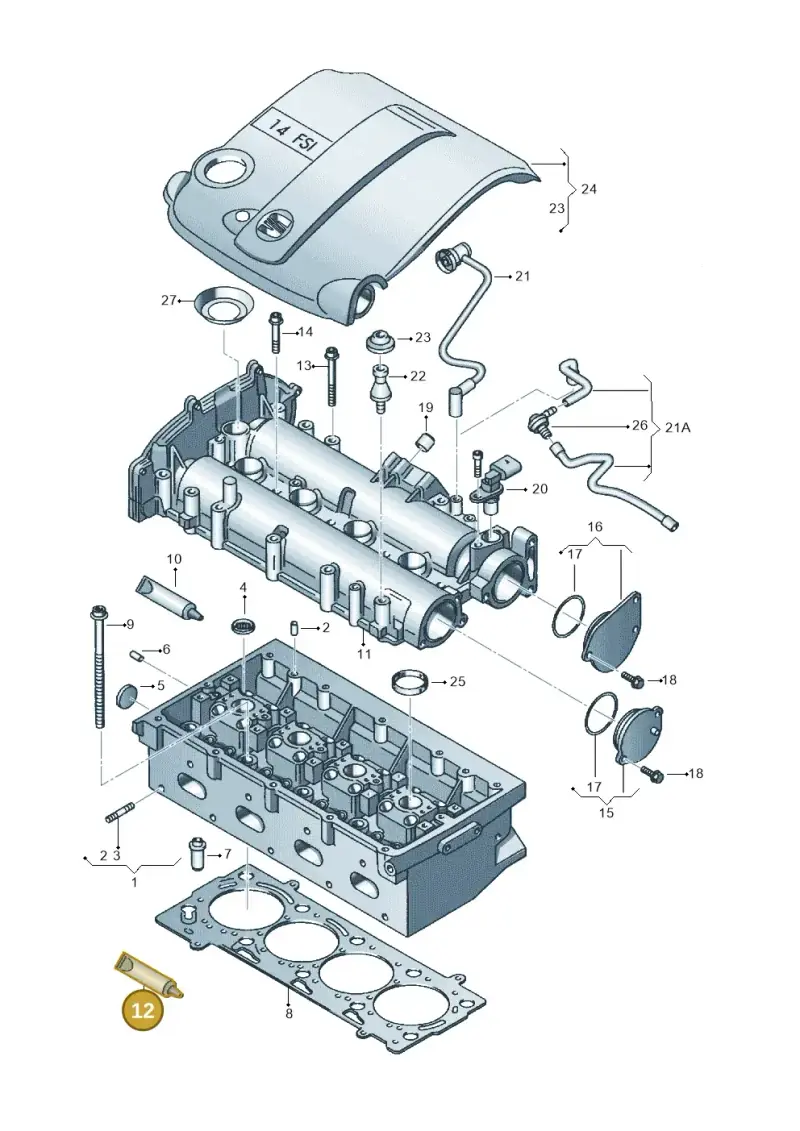 D154102A1 — SEAT Altea XL Reference (2013-2013) diagram 456103130, position 12