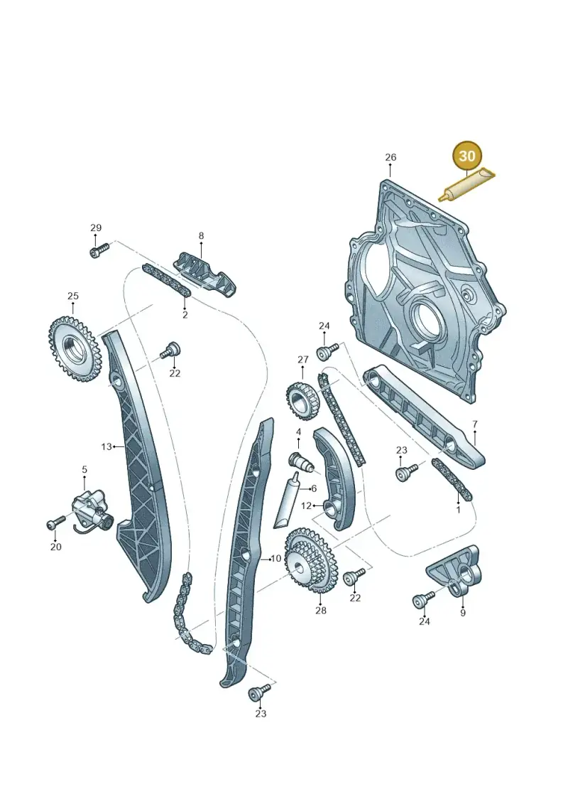 D174003A2 — SEAT Formentor TSI CUPRA (2020-) diagram 849109030, position 30