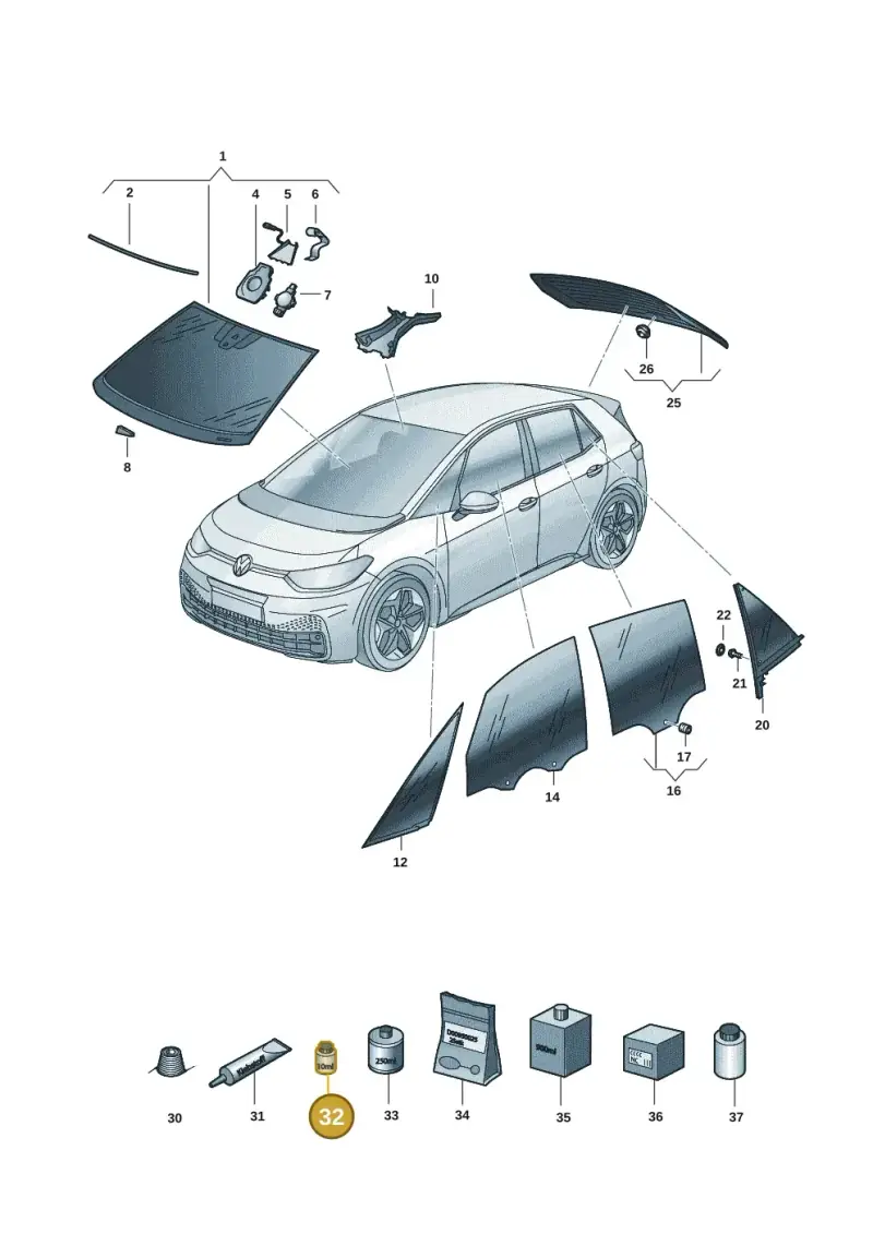 D181220A1 — SEAT EBoost CUPRA (2021-) diagram 10a845000, position 32
