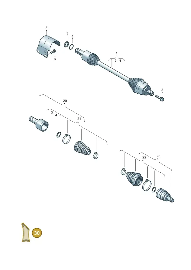 D185400A3 — SEAT Formentor TSI CUPRA (2020-) diagram 5h0407465, position 30