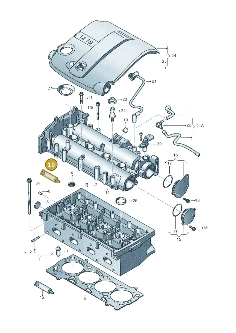 D188003A1 — SEAT Altea XL Reference (2013-2013) diagram 456103130, position 10