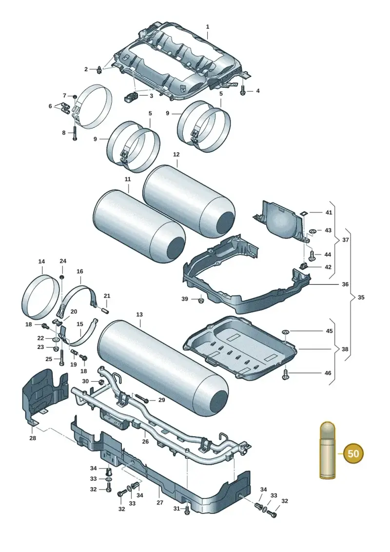 D329215M1 — SEAT Leon style (2019-) diagram 5h0201010, position 50