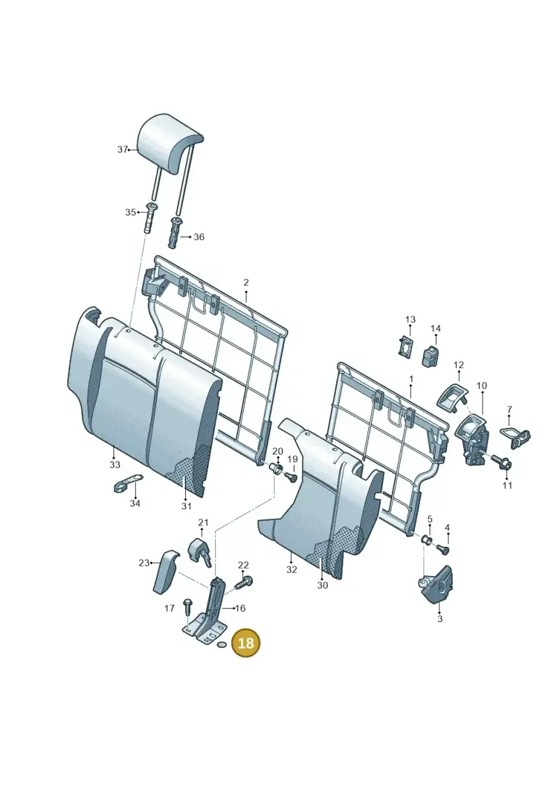 D381AL1A2 — SEAT Mii electric (2020-2021) diagram 723885700, position 18