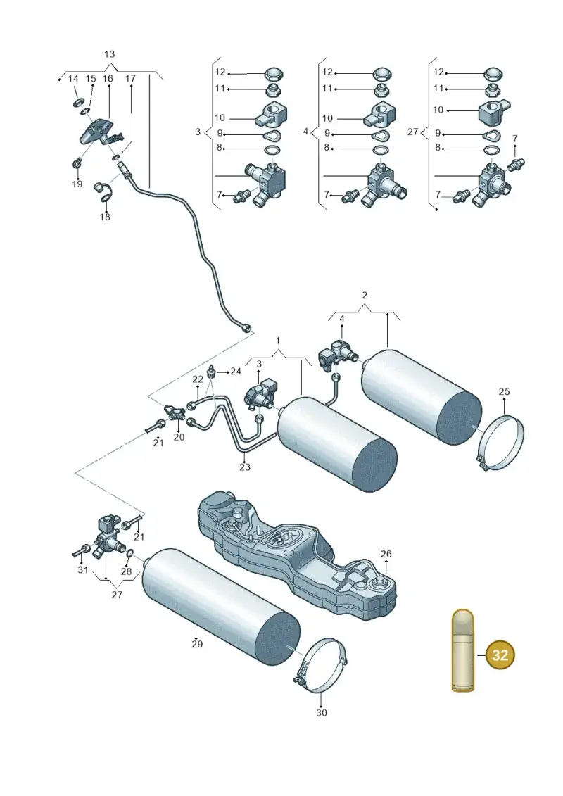 G052132A2 — SEAT Leon style (2019-) diagram 827201007, position 32