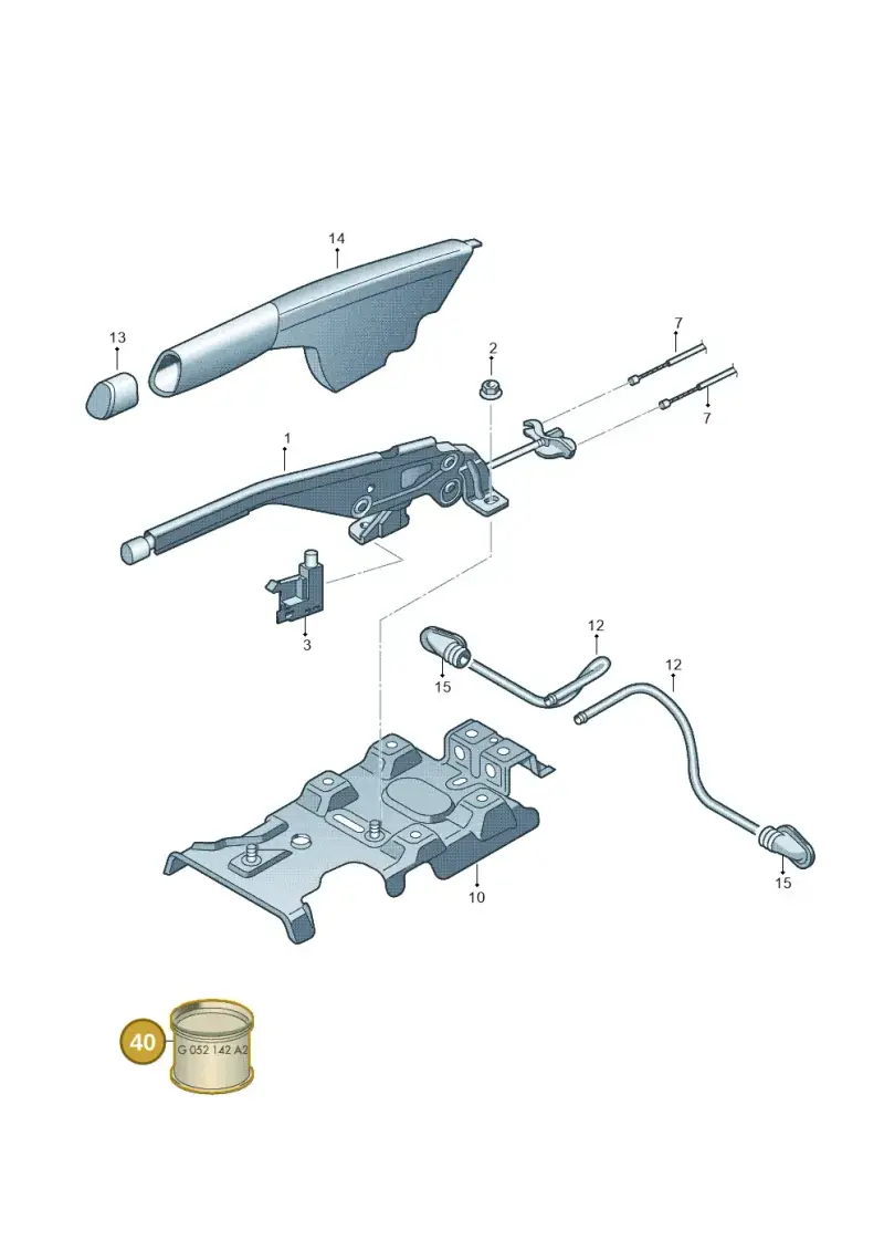 G052142A2 — SEAT Mii electric (2020-2021) diagram 672711500, position 40