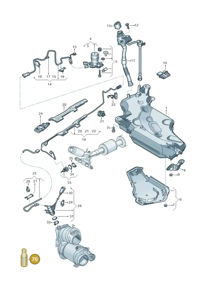 G052910M4 — SEAT Leon style (2019-) diagram 5h0253102, position 70