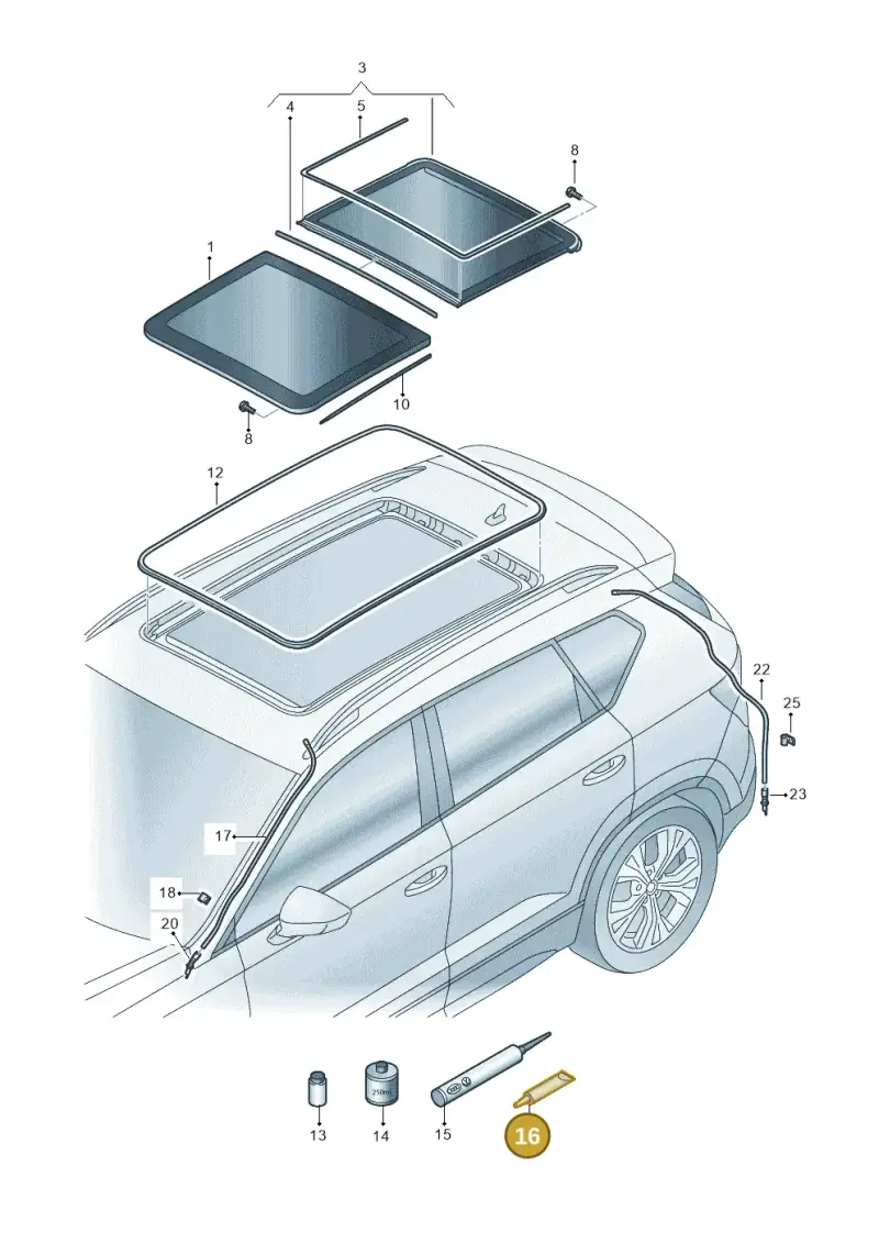 G060751A2 — SEAT Ateca Style (2016-) diagram 893877000, position 16