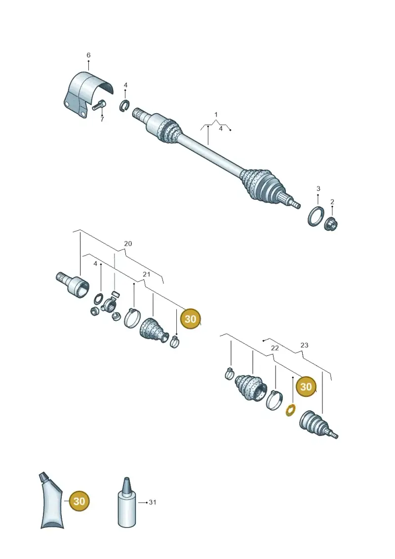 G065528A2 — SEAT Ibiza FR (2017-) diagram 837407240, position 30