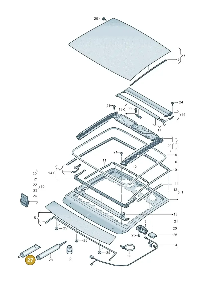 G065567A2 — SEAT Leon style (2019-) diagram 835877000, position 27