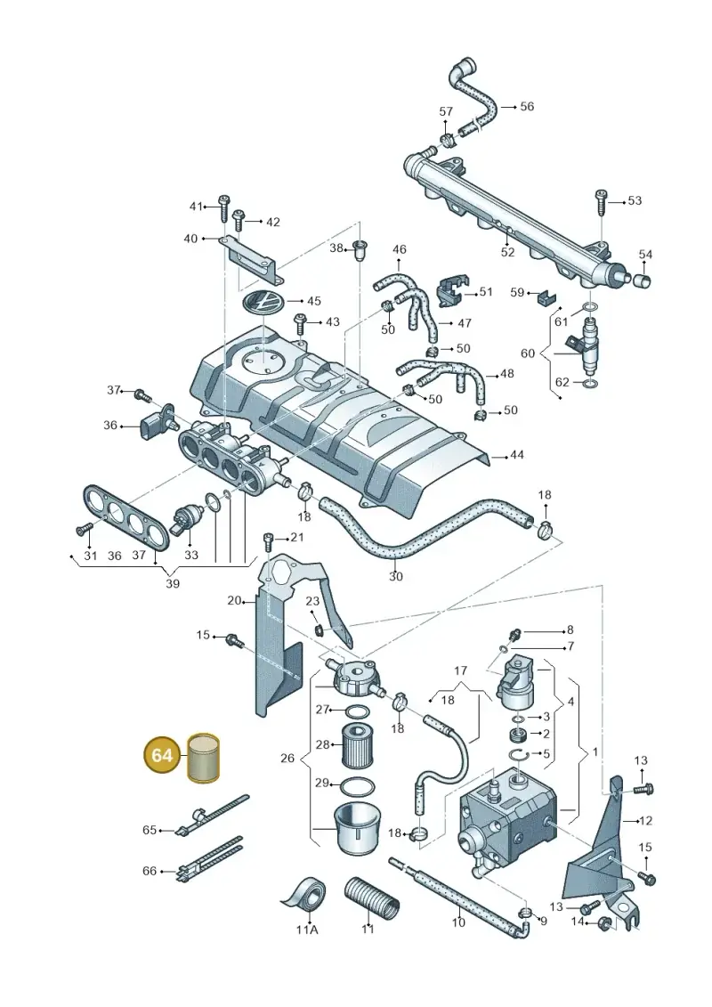 JNV133155 — SEAT Ibiza Reference (2012-2012) diagram 672133420, position 64