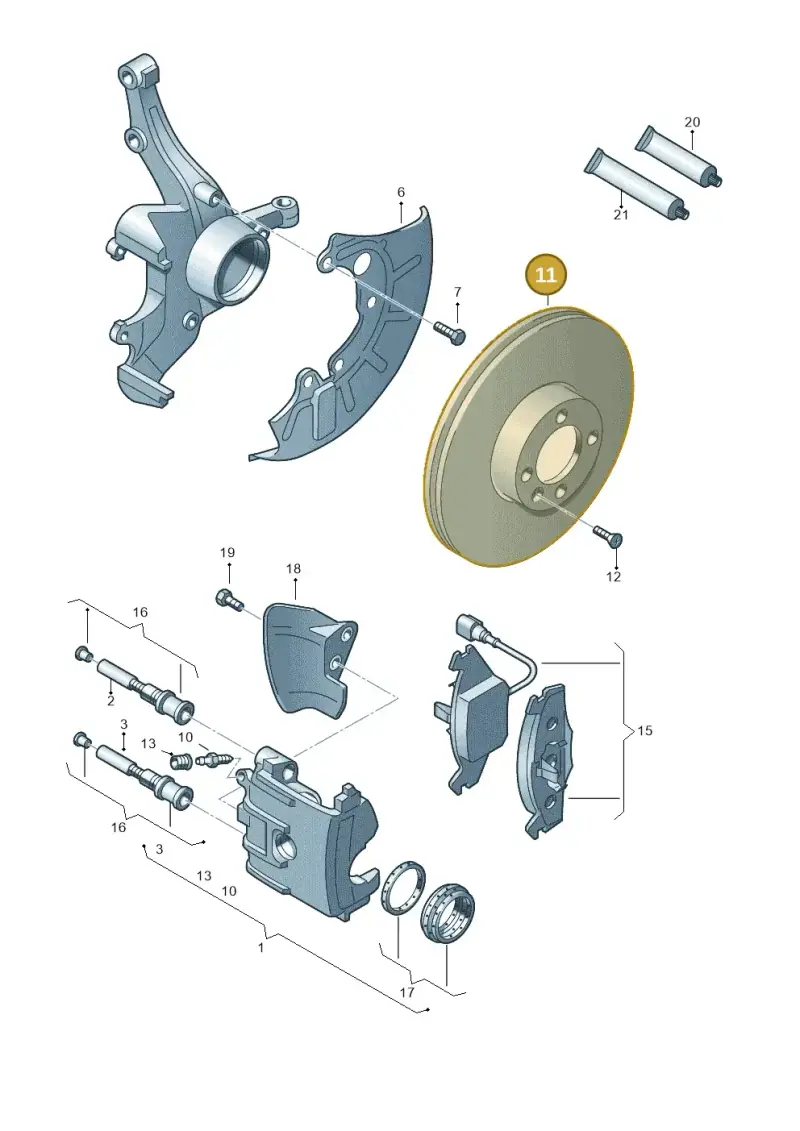 JZW615301H — SEAT TOLEDO                 05> (2004-) diagram 253615160, position 11