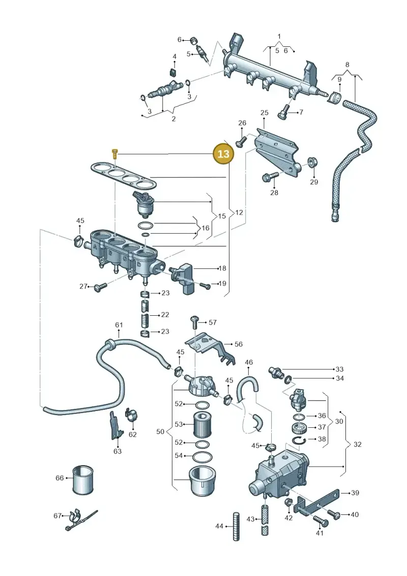 N01021020 — SEAT Altea XL Reference (2013-2013) diagram 649133440, position 13