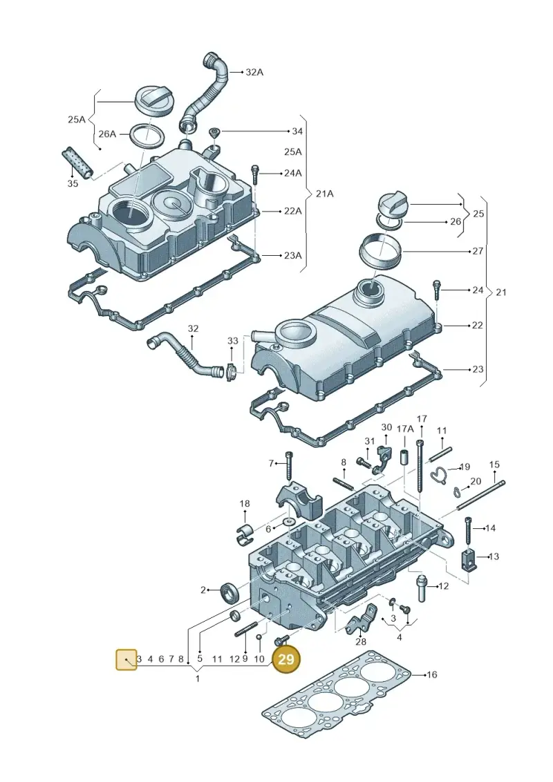 N0102336 — SEAT Altea XL Reference (2010-2013) diagram 460103550, position 29