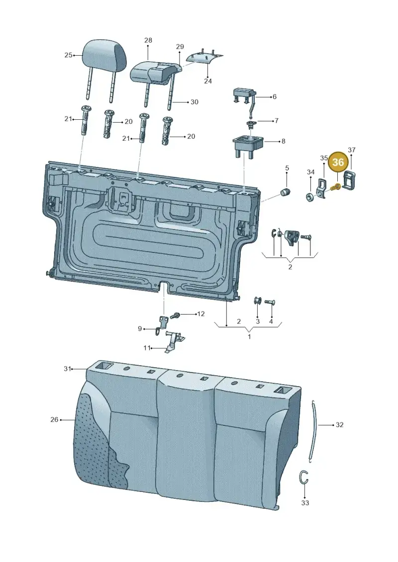 N01024123 — SEAT Ibiza Stylance (2015-) diagram 468885600, position 36