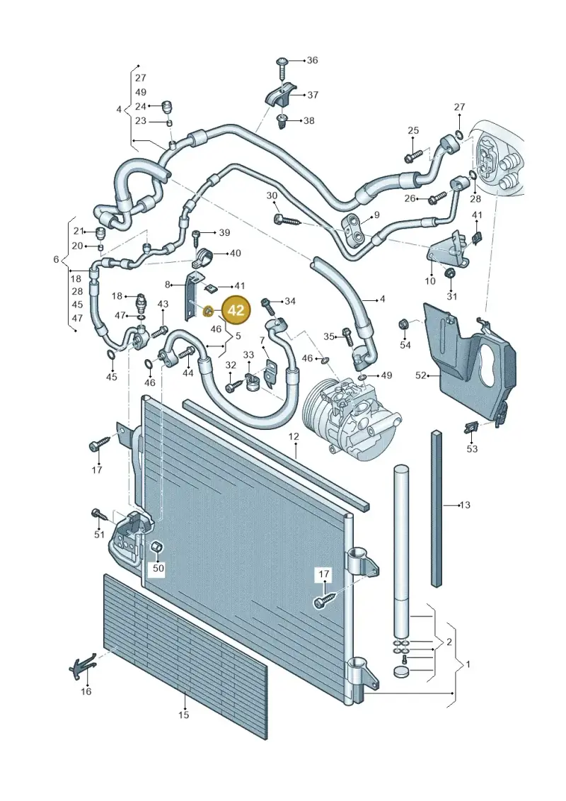 N01028712 — SEAT Altea XL Reference (2013-2013) diagram 409260410, position 42