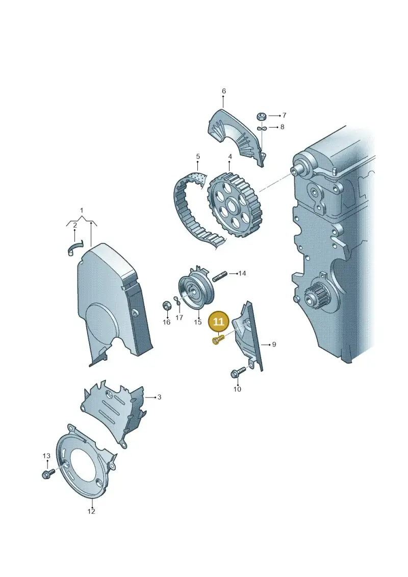 N01029315 — SEAT Alhambra (2006-2010) diagram 194109600, position 11