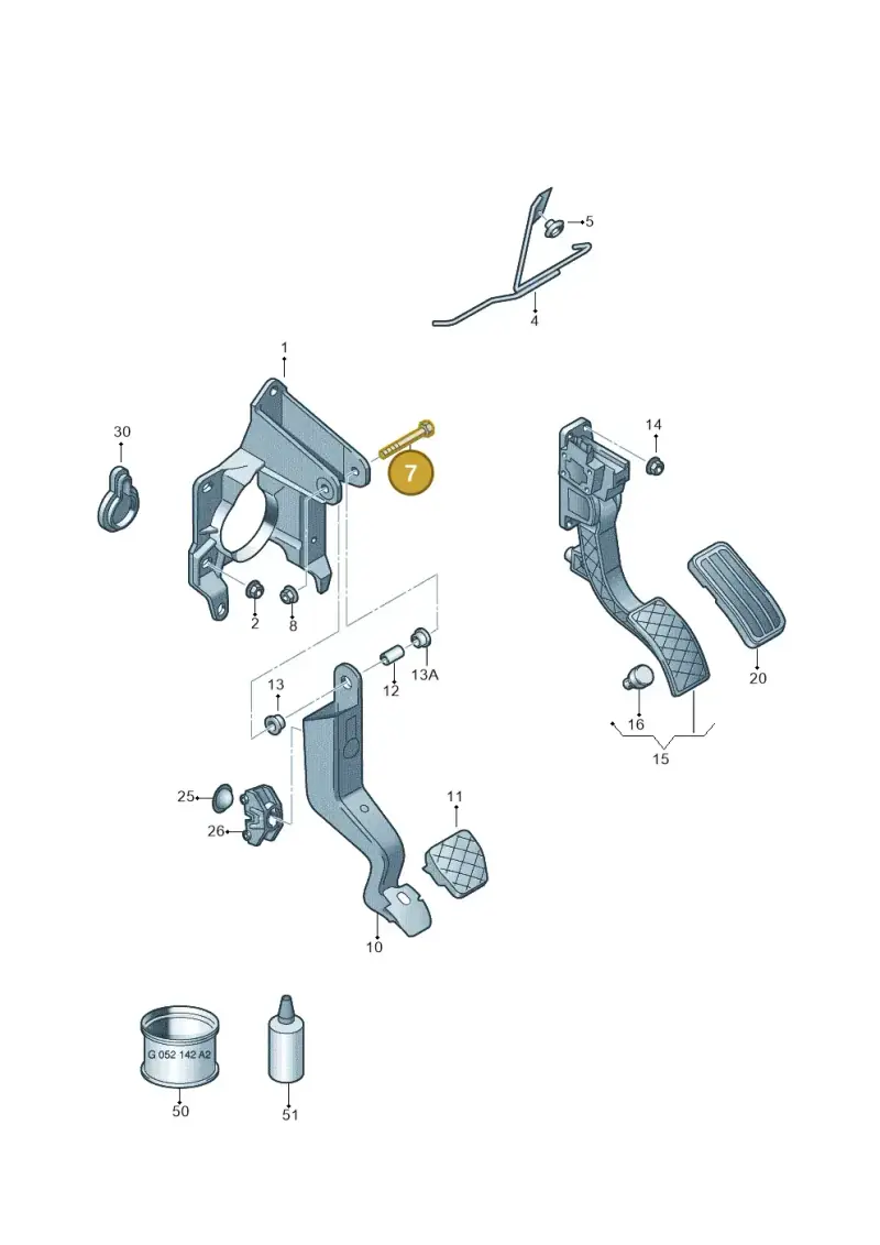 N0103705 — SEAT Toledo Reference (2012-2015) diagram 672721700, position 7