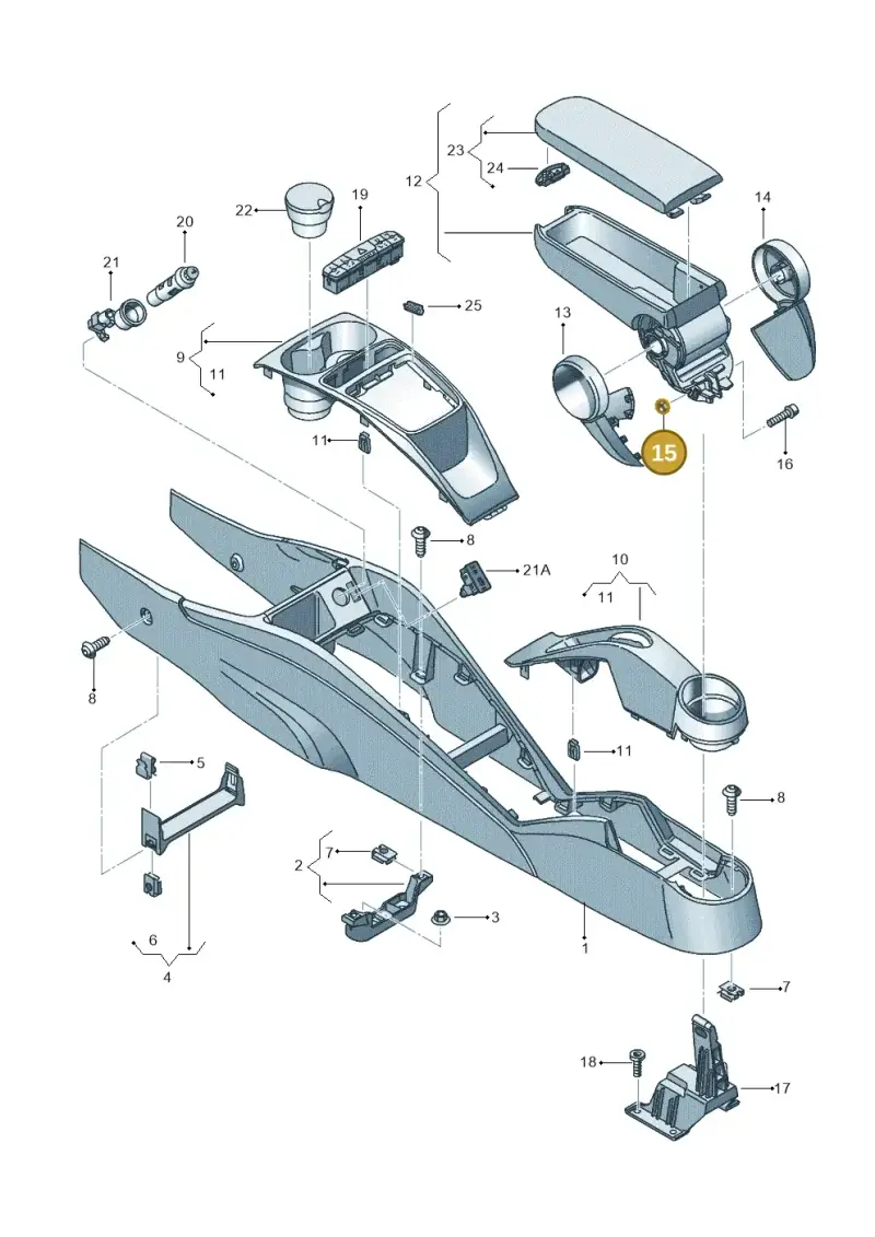 N01100846 — SEAT Ibiza Stylance (2015-) diagram 639863600, position 15