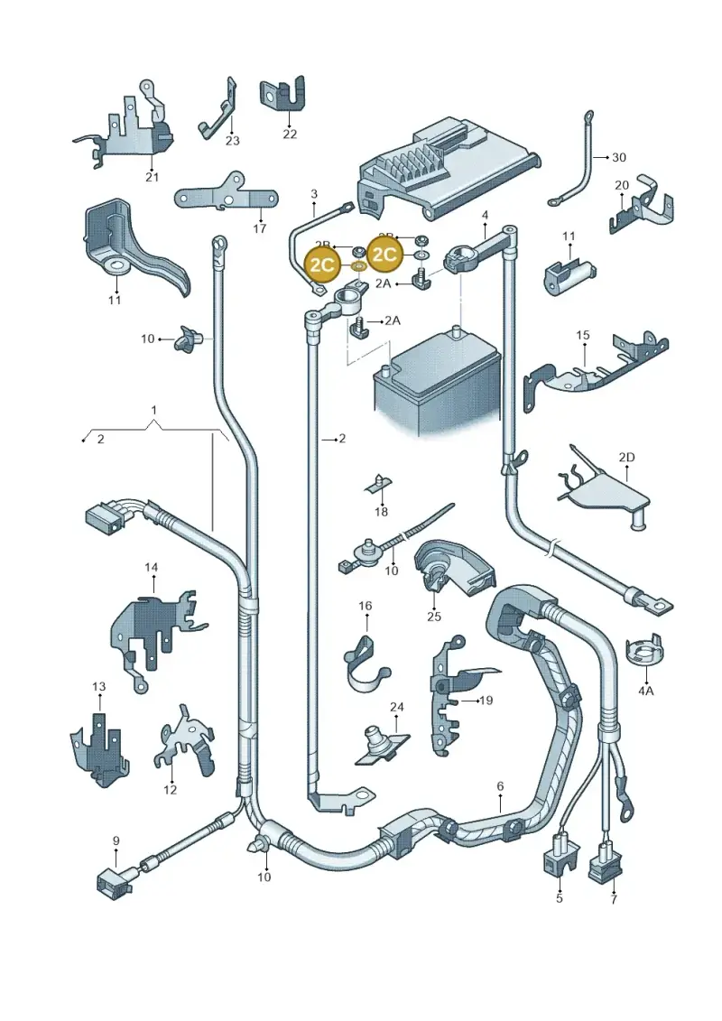 N0115578 — SEAT Ibiza Reference (2012-2012) diagram 225971650, position 2C