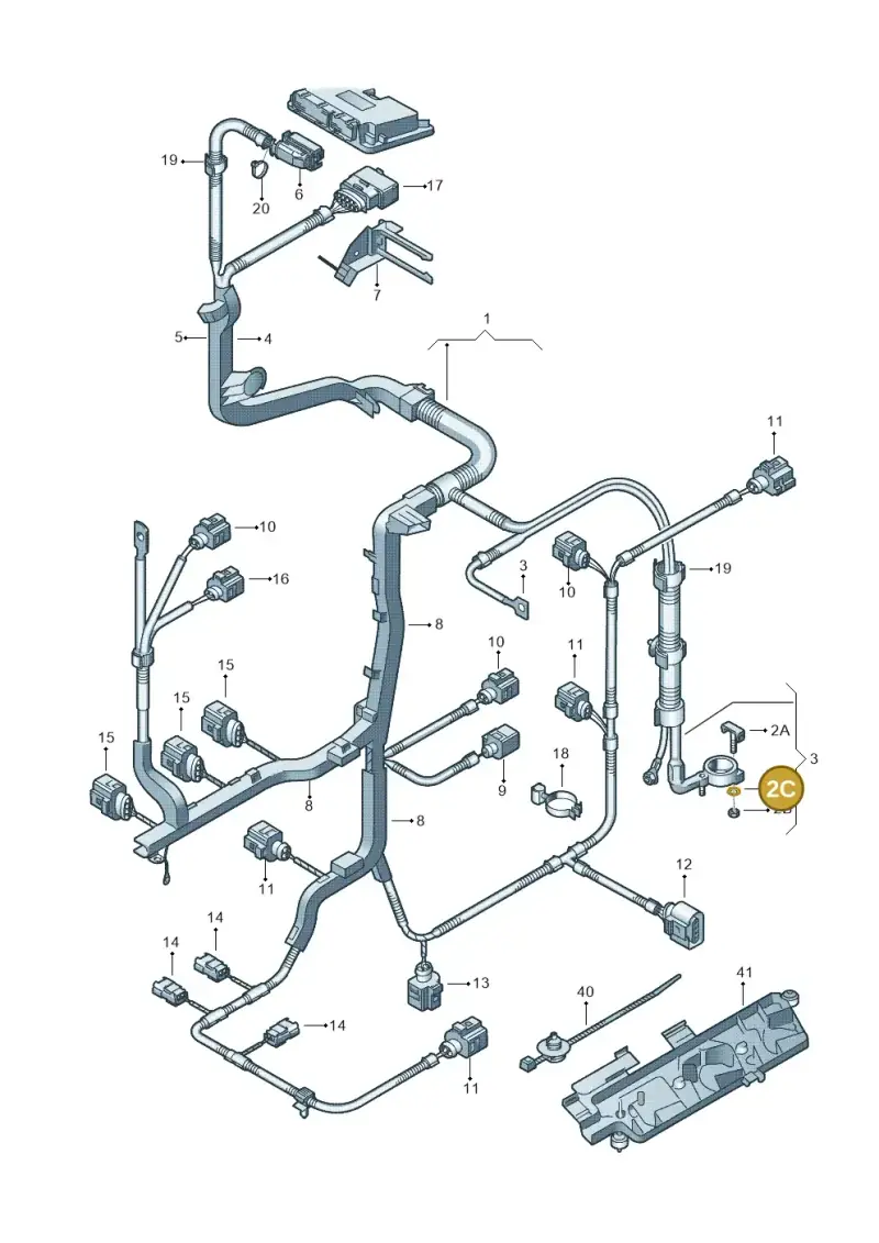 N0115578 — SEAT Ibiza Reference (2012-2012) diagram 253971030, position 2C